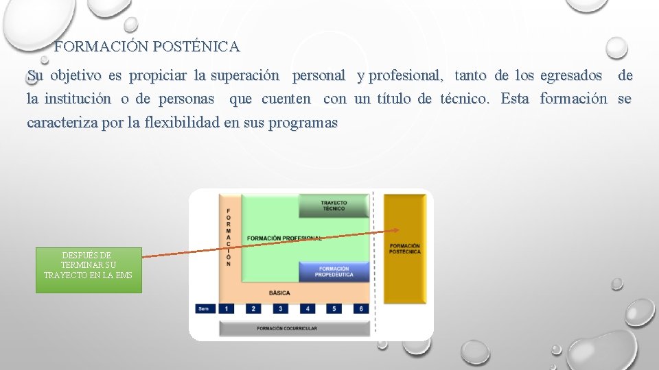 FORMACIÓN POSTÉNICA Su objetivo es propiciar la superación personal y profesional, tanto de los