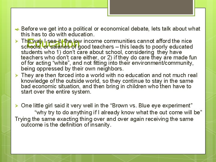 Ø Ø Before we get into a political or economical debate, lets talk Ø Ø Before we get into a political or economical debate, lets talk