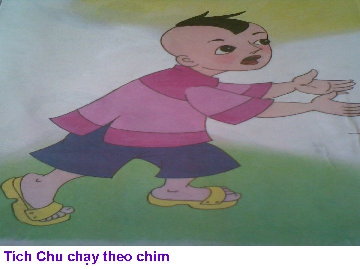 Tích Chu chạy theo chim 