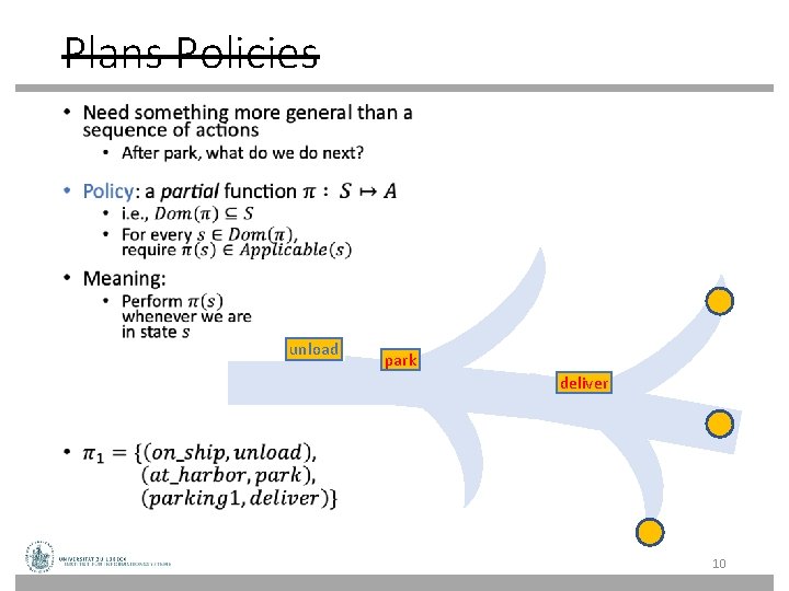 Plans Policies • unload park deliver 10 Plans Policies • unload park deliver 10