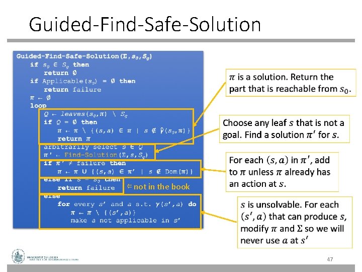 Guided-Find-Safe-Solution ⇐ not in the book 47 Guided-Find-Safe-Solution ⇐ not in the book 47