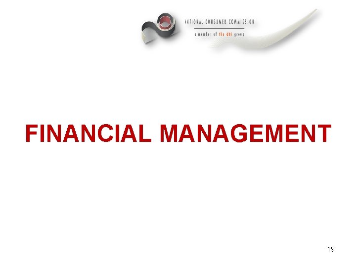 FINANCIAL MANAGEMENT 19 