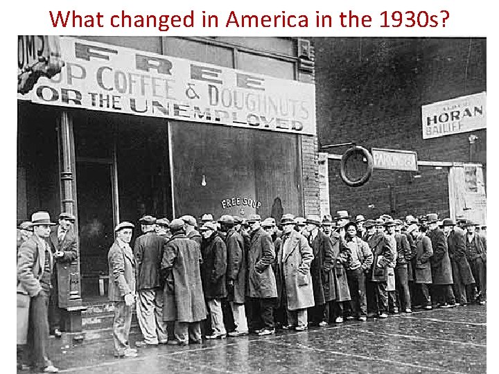 What changed in America in the 1930 s? 