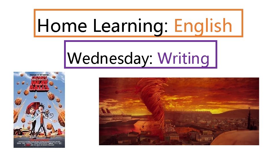 Home Learning English Wednesday Writing Imagine if food