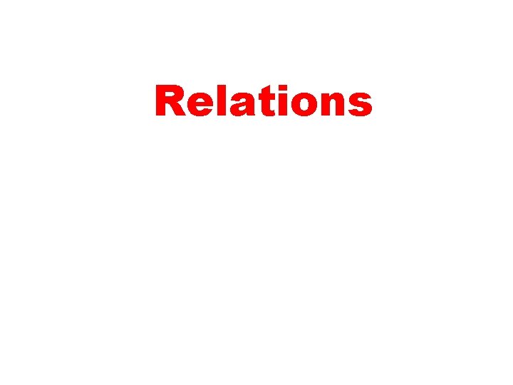 Relations 