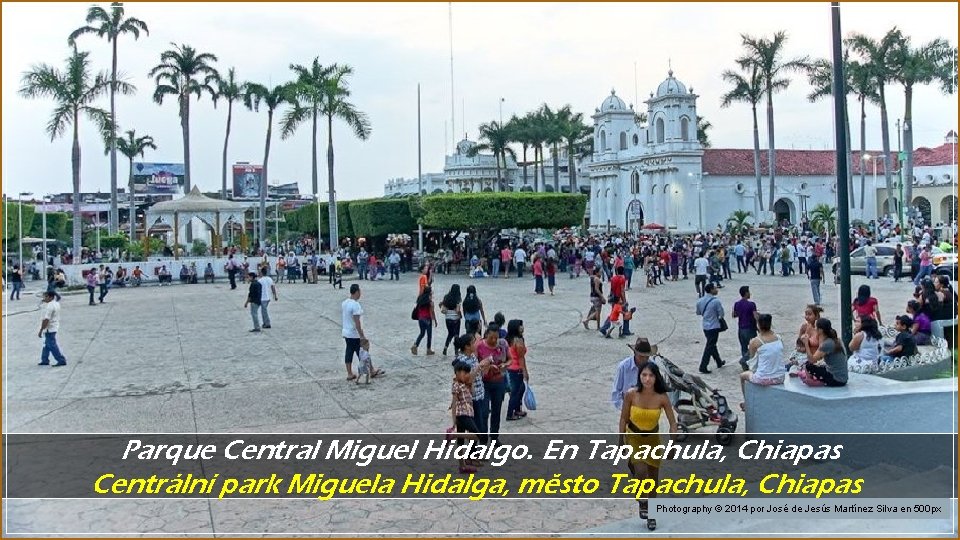 Parque Central Miguel Hidalgo. En Tapachula, Chiapas Centrální park Miguela Hidalga, město Tapachula, Chiapas