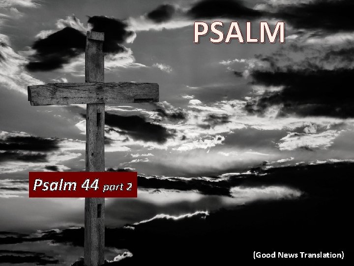 PSALM Psalm 44 part 2 (Good News Translation) 