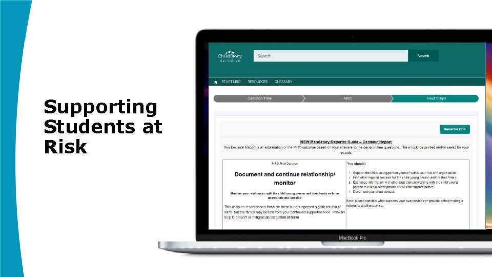 Supporting Students at Risk Supporting Students at Risk