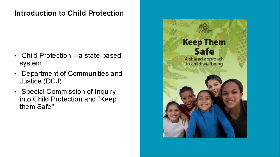Introduction to Child Protection • Child Protection – a state-based system • Department of Introduction to Child Protection • Child Protection – a state-based system • Department of