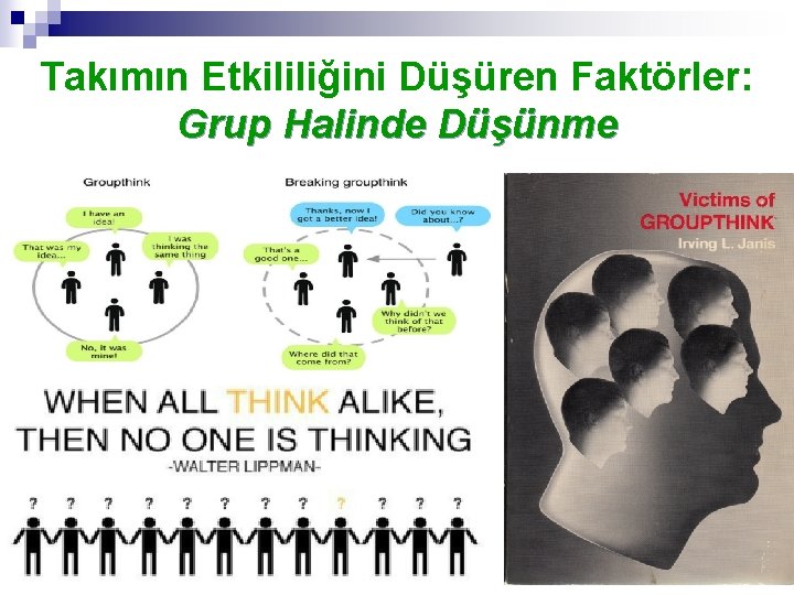 Takımın Etkililiğini Düşüren Faktörler: Grup Halinde Düşünme 