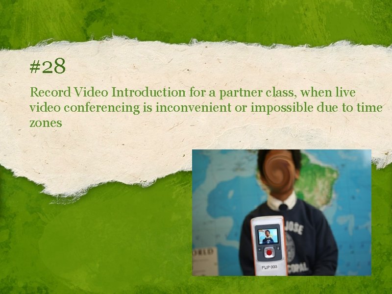 #28 Record Video Introduction for a partner class, when live video conferencing is inconvenient