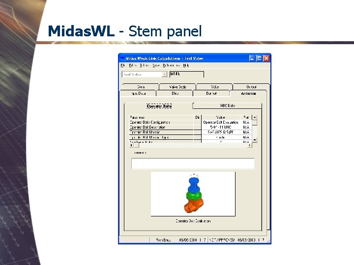 Midas. WL - Stem panel 