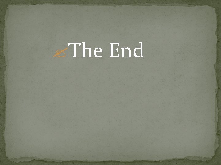 ? The End 