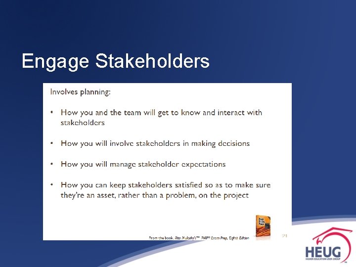 Engage Stakeholders 