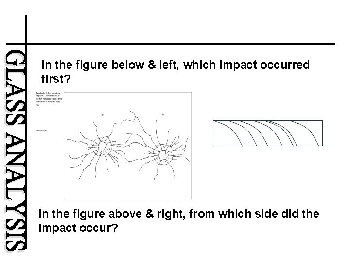 In the figure below & left, which impact occurred first? In the figure above