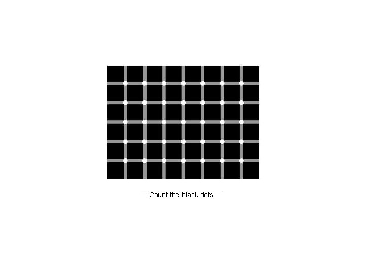 Count the black dots 