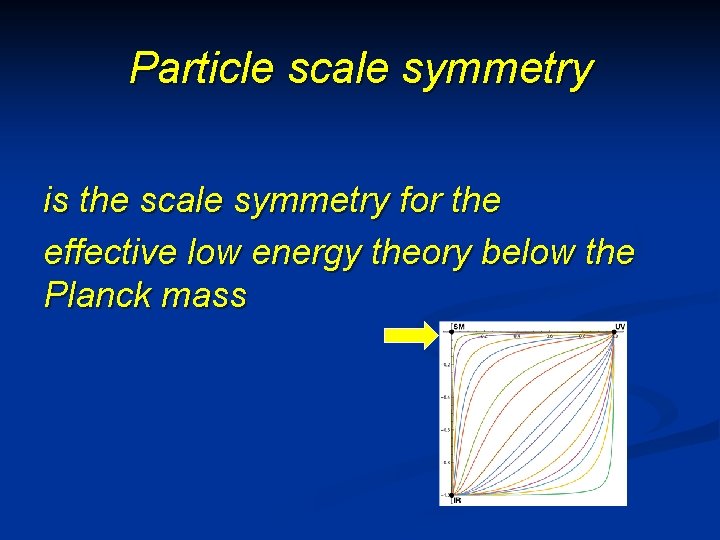 Particle scale symmetry is the scale symmetry for the effective low energy theory below Particle scale symmetry is the scale symmetry for the effective low energy theory below