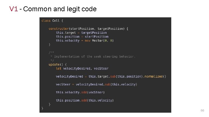 V 1 - Common and legit code 66 