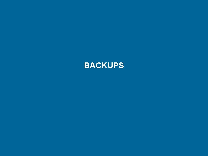 BACKUPS 