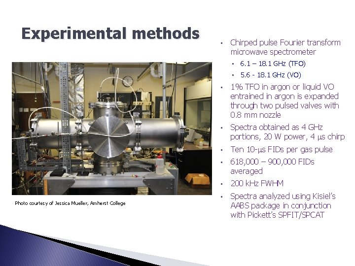 Mircrowvae Spectrometer The microwave spectra and molecular structures of 2