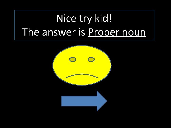 Nice try kid! The answer is Proper noun 