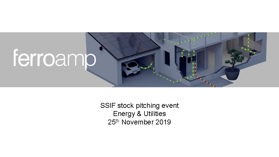 SSIF stock pitching event Energy & Utilities 25 th November 2019 