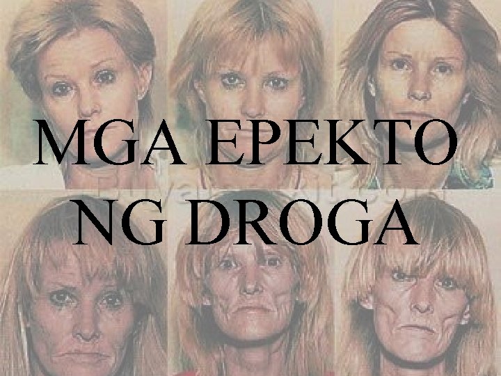 MGA EPEKTO NG DROGA 