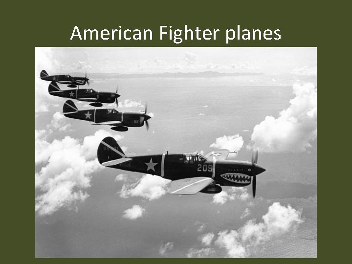American Fighter planes 