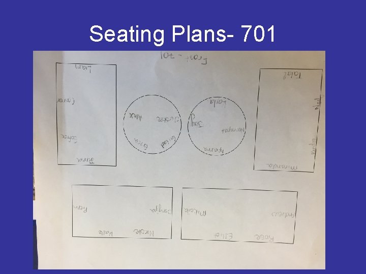 Seating Plans- 701 