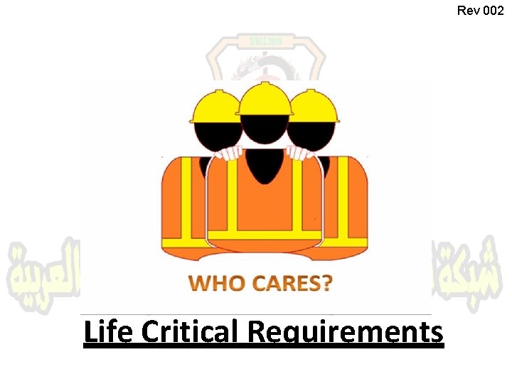 Rev 002 Life Critical Requirements 
