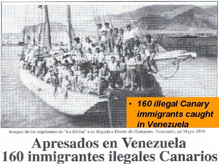  • 160 illegal Canary immigrants caught in Venezuela 