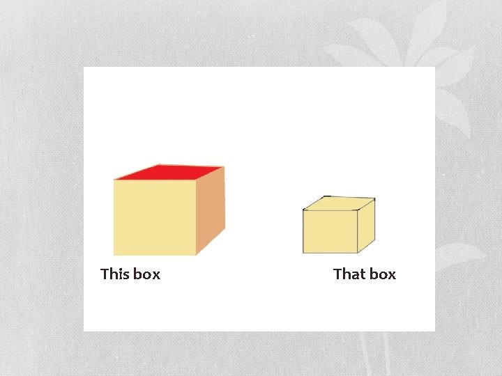 This box That box 