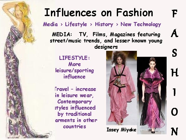 Influences on Fashion Media > Lifestyle > History > New Technology MEDIA: TV, Films,