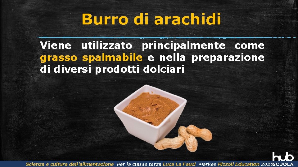 Burro di arachidi Viene utilizzato principalmente come grasso spalmabile e nella preparazione di diversi