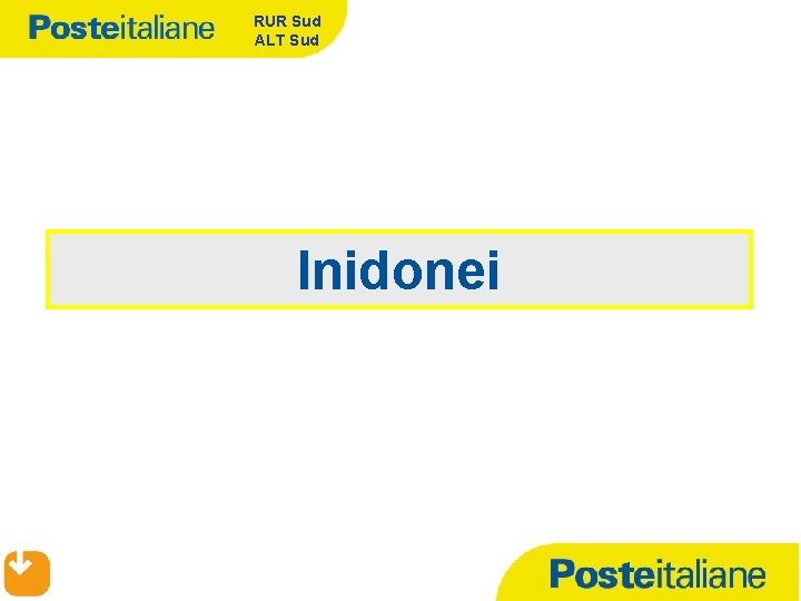 RUR Sud ALT Sud Inidonei 