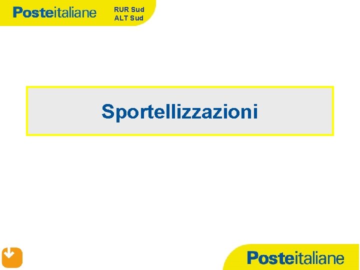 RUR Sud ALT Sud Sportellizzazioni 