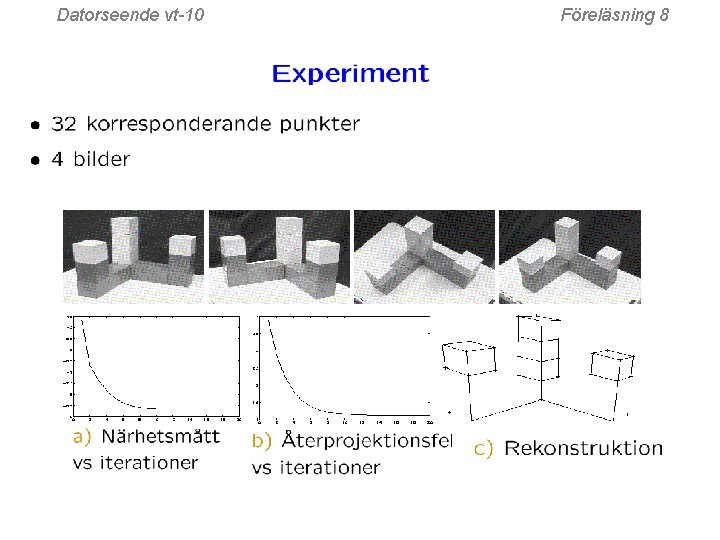 Datorseende vt-10 Föreläsning 8 