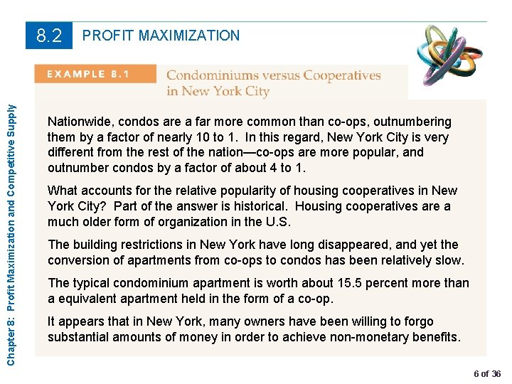 Chapter 8: Profit Maximization and Competitive Supply 8. 2 PROFIT MAXIMIZATION Nationwide, condos are