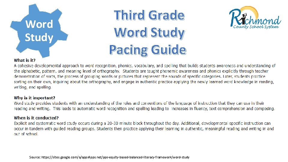 Word Study Third Grade Word Study Pacing Guide Source: https: //sites. google. com/a/apps 4