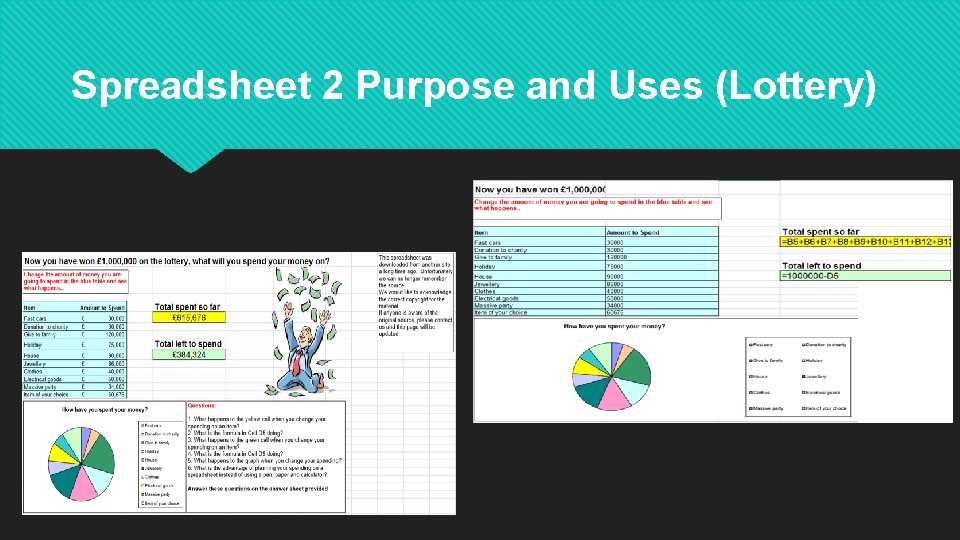 Spreadsheet 2 Purpose and Uses (Lottery) 