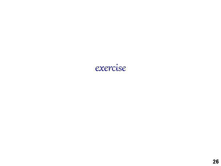 exercise 26 