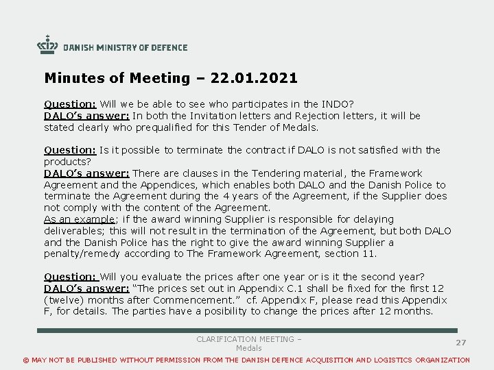 Minutes of Meeting – 22. 01. 2021 Question: Will we be able to see