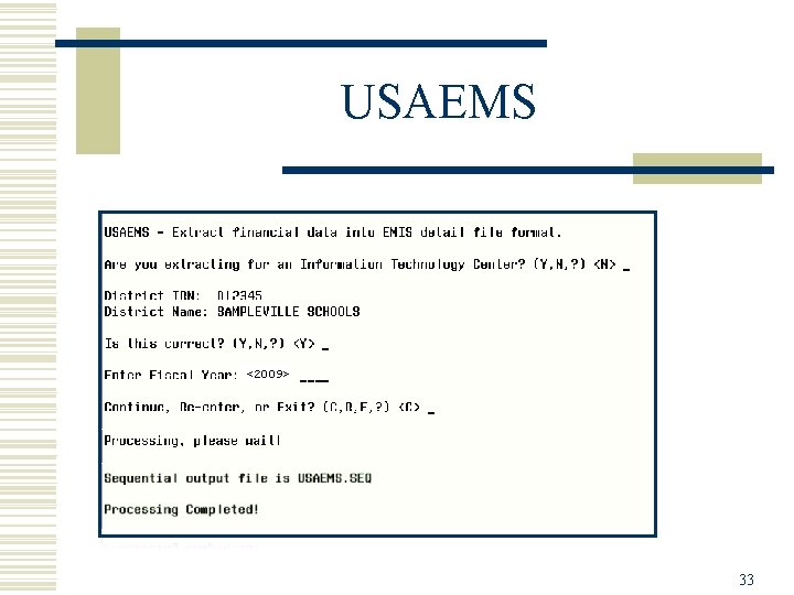 USAEMS <2009> 33 