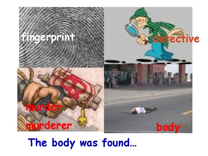 fingerprint detective murderer The body was found… body 