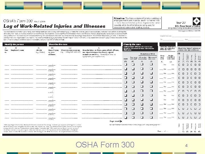 OSHA Form 300 4 
