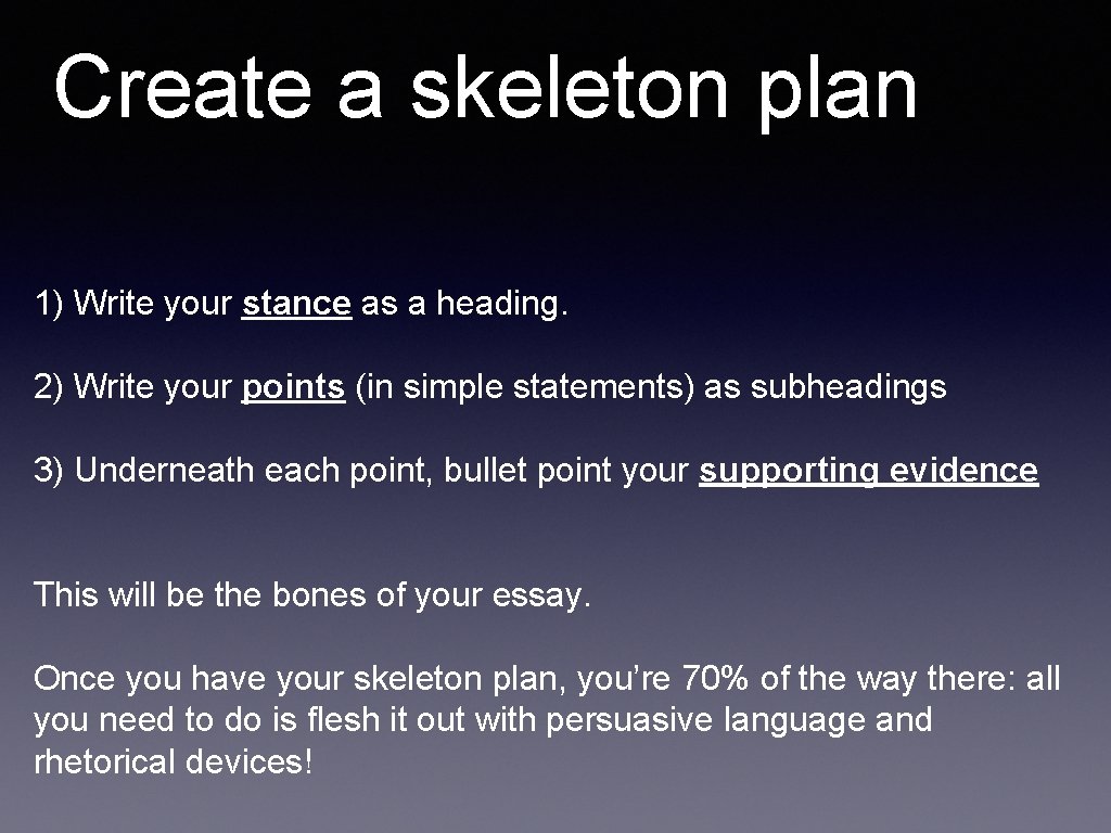 Skeleton Plan Example Introduction to Higher English Overview of Course Exam