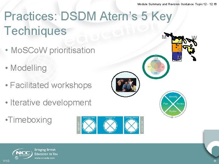 Module Summary and Revision Guidance Topic 12 - 12. 16 Practices: DSDM Atern’s 5