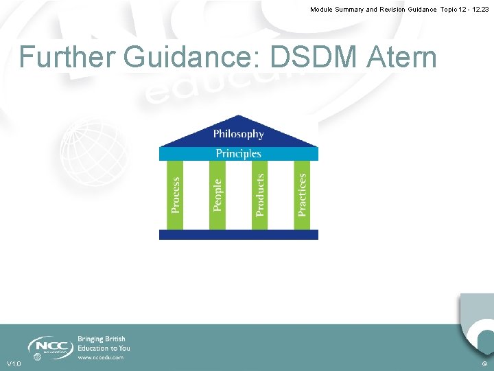 Module Summary and Revision Guidance Topic 12 - 12. 23 Further Guidance: DSDM Atern