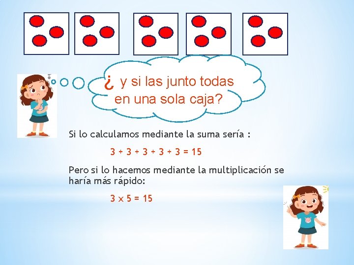 ¿ y si las junto todas en una sola caja? Si lo calculamos mediante