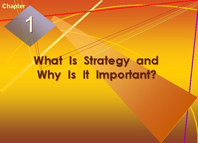 Chapter 1 What Is Strategy and Why Is